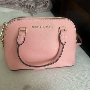 Small Pink Dome Cross Body Purse